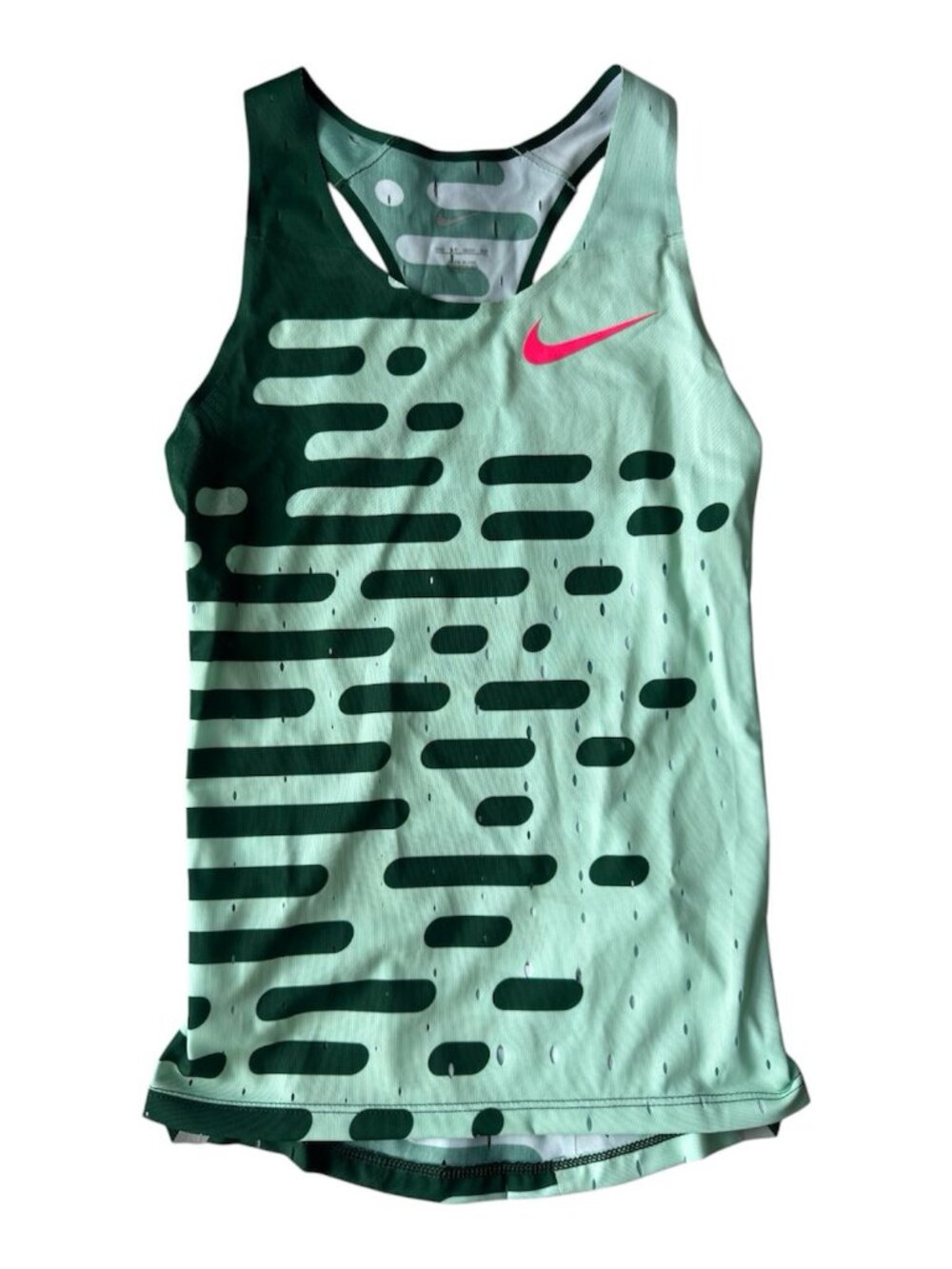 Nike 2023 Pro Elite Team Distance Singlet Top Women's Size 2XS Green DR5029-341